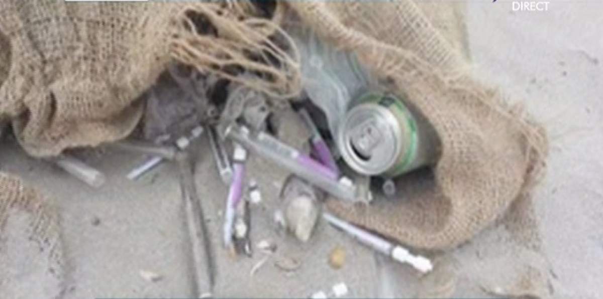 Descoperire şocantă pe plaja din Saturn! A fost găsit un sac abandonat plin cu seringi şi morfină