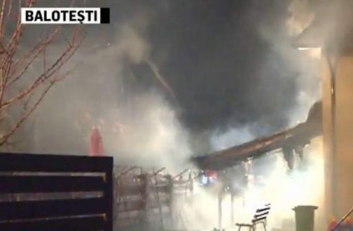 VIDEO / Incendiu violent la Baloteşti! Mai multe vile de lux au fost cuprinse de flăcări
