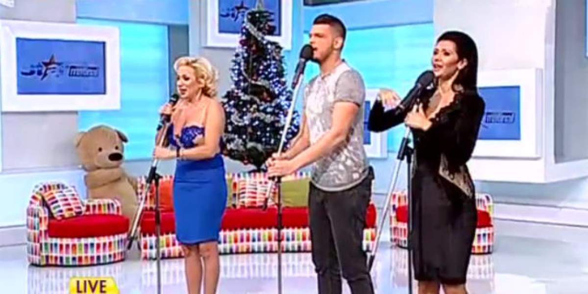 VIDEO / Melodia "Împodobeşte mamă bradul", în varianta matinalilor de la Antena Stars. Cel mai tare trio. Îţi place?