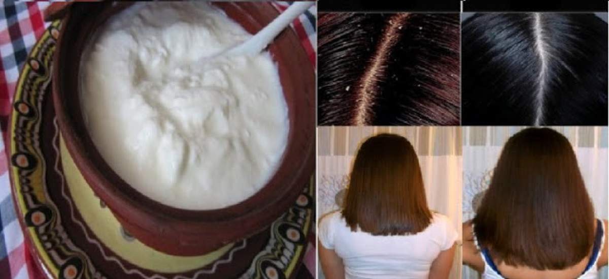 Şi-a pus iaurt în tot capul şi s-a schimbat total! Ce s-a întâmplat cu părul ei după