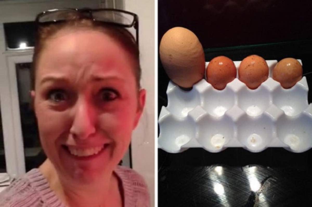 VIDEO / A spart un ou uriaș și a rămas șocată. Ce a putut să găsească în el!