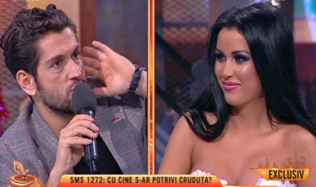 Flirtul dintre Cruduţa şi Cezar Ouatu a continuat şi după "Un show păcătos"! Au fost surprinşi intimi, savurând şampanie