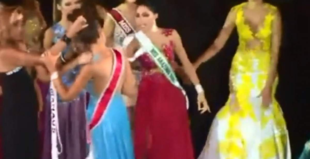 VIDEO / Scandal la Miss Amazonia! Câştigătoarea a fost luată la bătaie de o rivală
