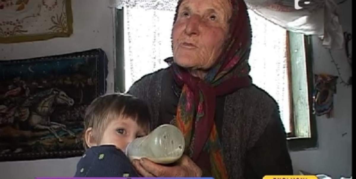 VIDEO / Are 80 de ani şi este mama unei fetiţe de 1 an şi 5 luni! Povestea emoţionantă a bătrânei Voica