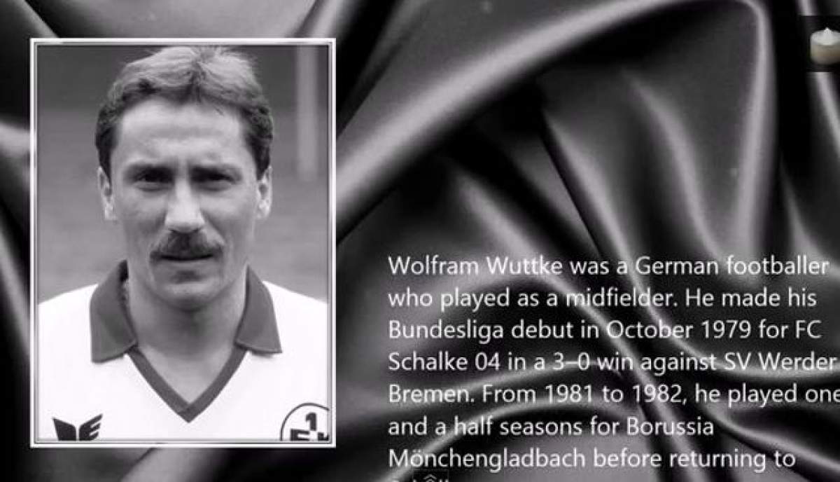 Doliu în lumea fotbalului internaţional! Wolfram Wuttke a murit la 53 de ani!