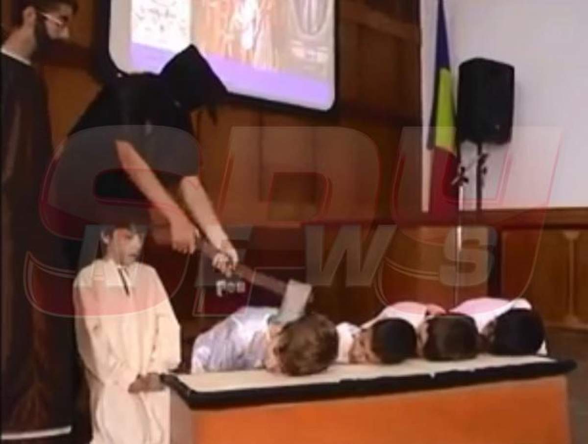 EXCLUSIV / SONDAJ Scene horror la o şcoală a Bisericii Ortodoxe Române! Copii "decapitaţi" sub privirile părinţilor, la cererea popilor!