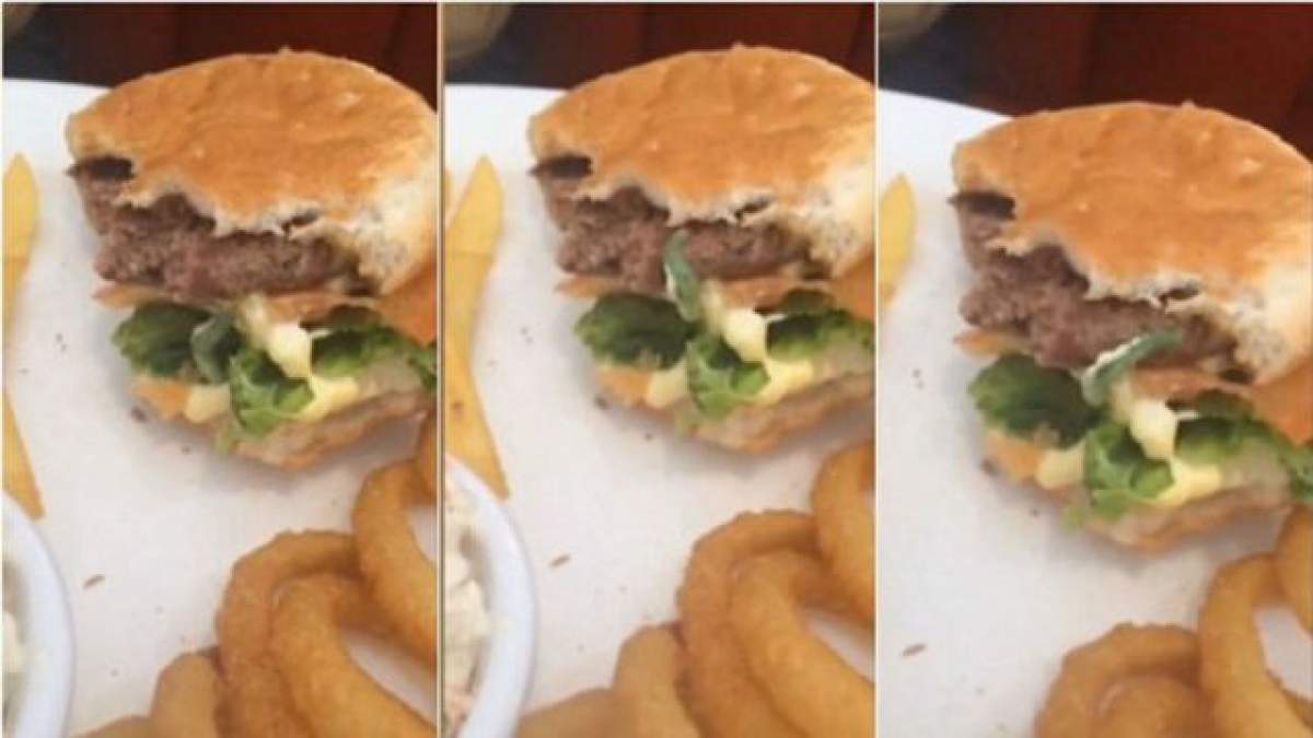 A avut şocul vieţii! A leşinat pe loc când a văzut ce e în hamburger