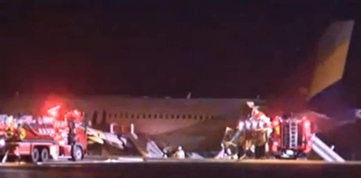 VIDEO / Incident cu un avion Airbus A320 în Japonia! Cel puţin 23 de oameni au fost răniţi