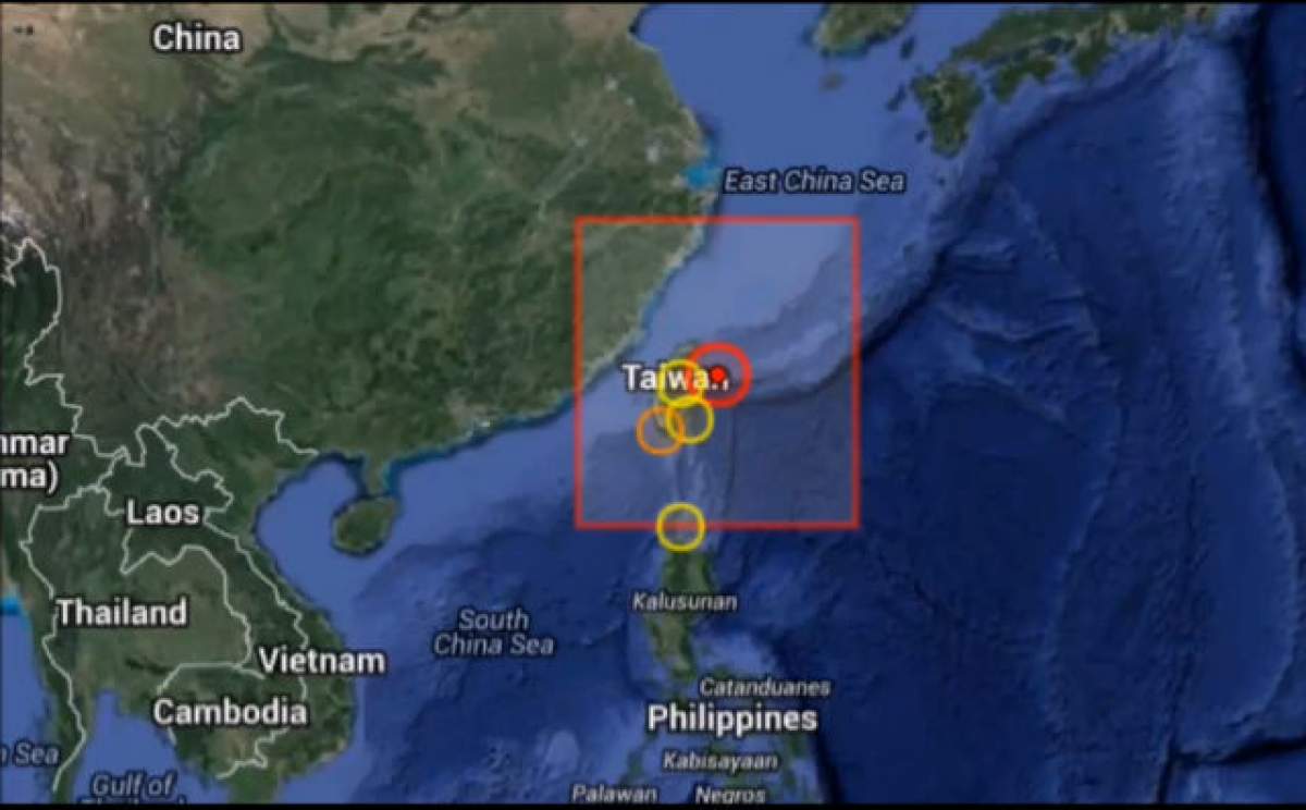 VIDEO / Pământul s-a CUTREMURAT! Alertă de TSUNAMI după un seism cu magnitudinea de 6,4 în estul coastelor Taiwanului
