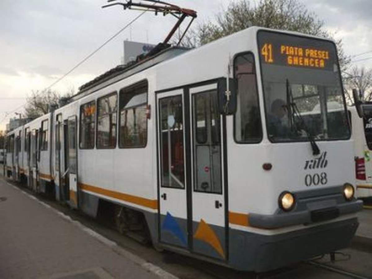 Circulaţia liniei 41 este BLOCATĂ! Un tramvai s-a defectat