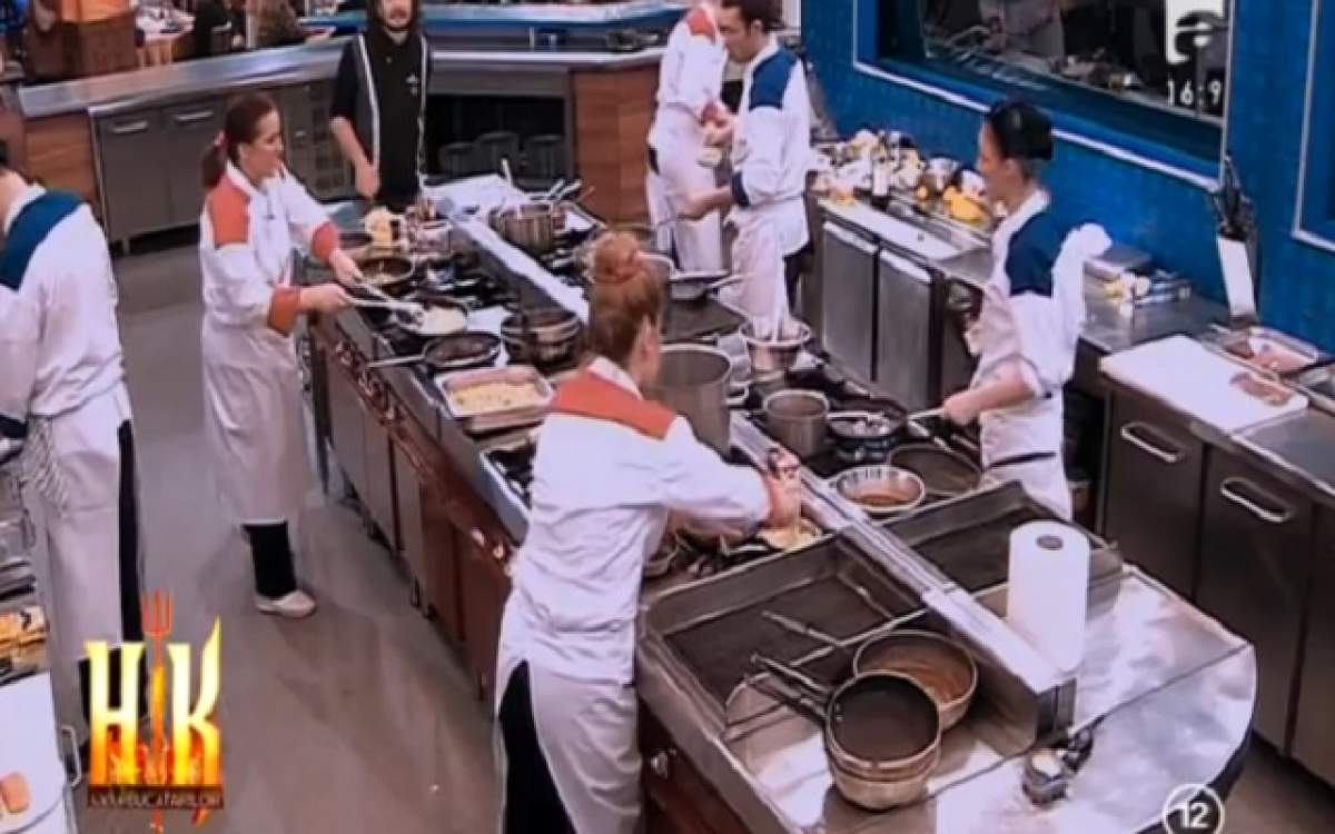 VIDEO / Situaţie tensionată în bucătăria de la "Hell's Kitchen - Iadul Bucătarilor"! Un concurent şi-a împins colega