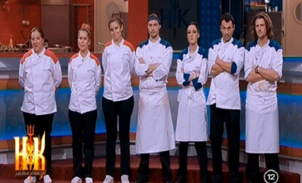 VIDEO / Tunicile negre aduc cinci concurenți de la "Hell's Kitchen - Iadul Bucătarilor" mai aproape de MAREA FINALĂ! Cine sunt NOROCOȘII!
