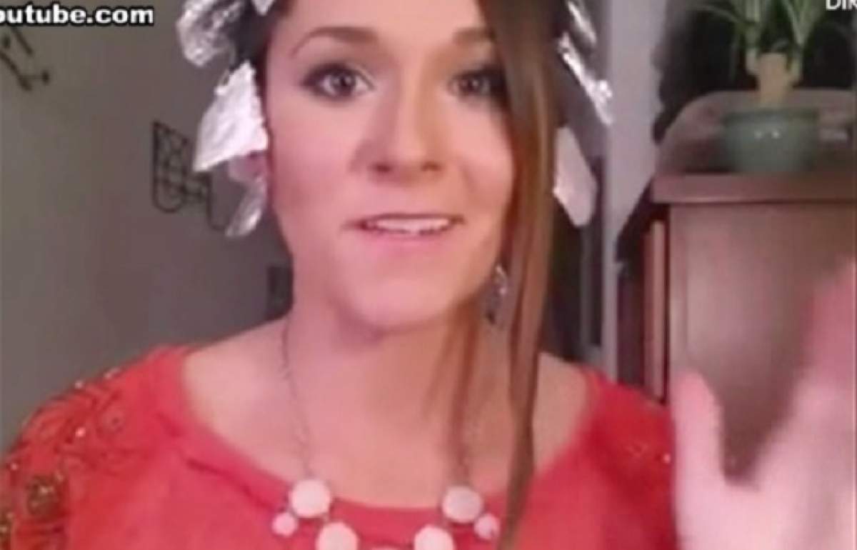 VIDEO / Şi-a împachetat părul în aluminiu! Nu o să vă vină să credeţi ce s-a întâmplat după