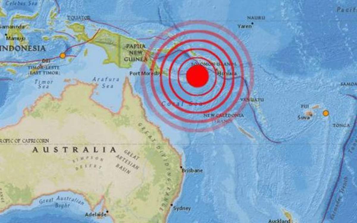 Nou cutremur, de 7,1 grade, în Papua Noua Guinee