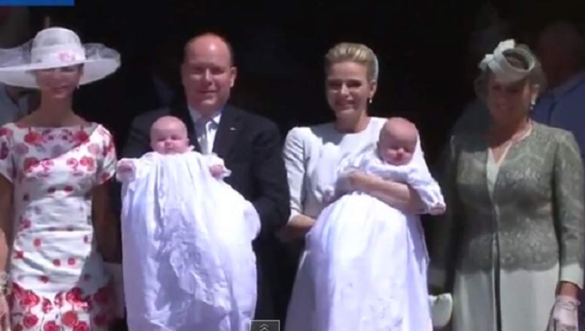 VIDEO / Imagini de vis de la botezul gemenilor Prinţului Albert de Monaco