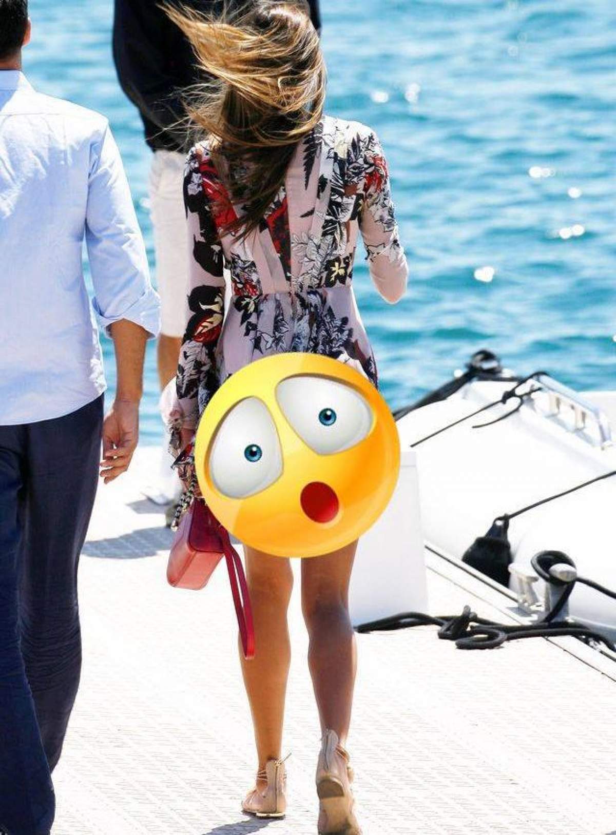FOTO / Vânt puternic la Cannes! Vedetă surprinsă cu rochia-n cap şi fundul la vedere