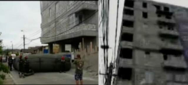 VIDEO & FOTO / Bărbatul care voia să se arunce de pe bloc a fost convins să coboare