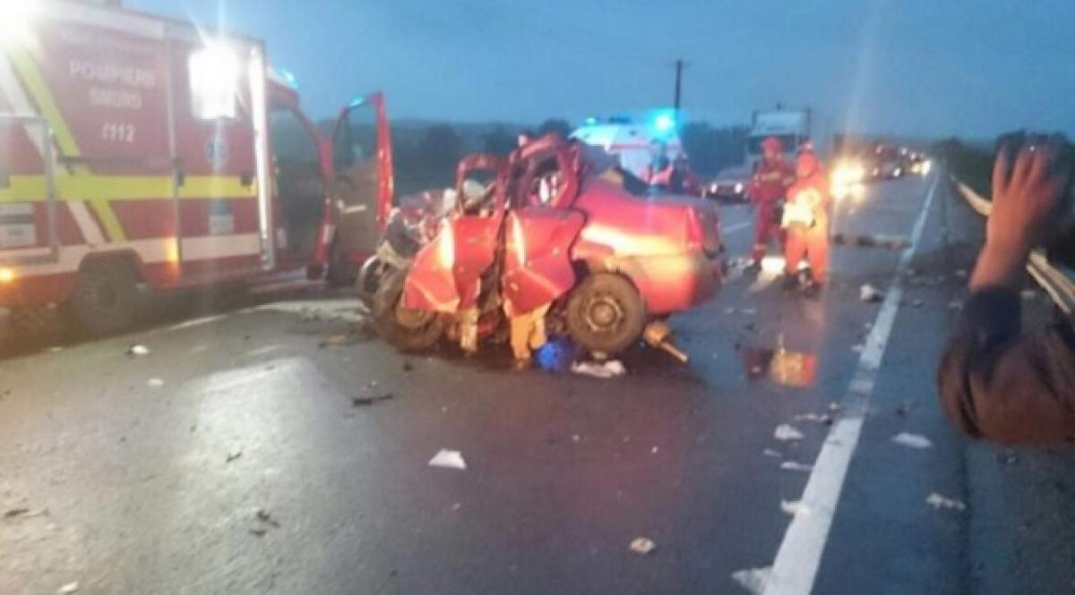 Accident în Mureş: Două persoane şi-au pierdut viaţa la impactul cu un TIR