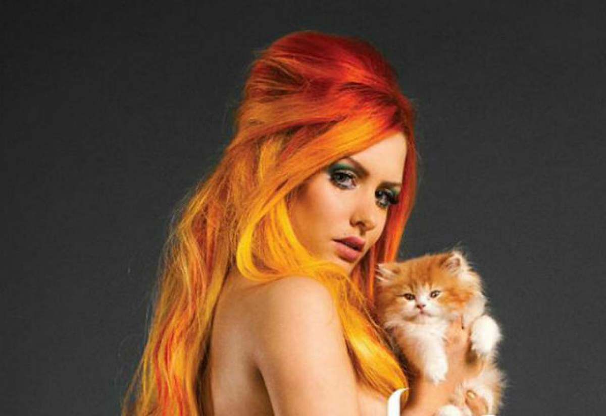 Mâţa blândă zgârie rău! Modelul Gabi Grecko, în ipostaze incendiare