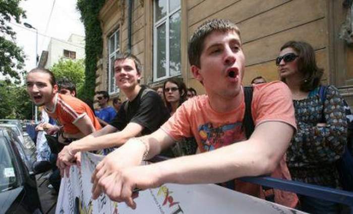 Studenţii din Bucureşti protestează din cauza slabei finanţări a educaţiei