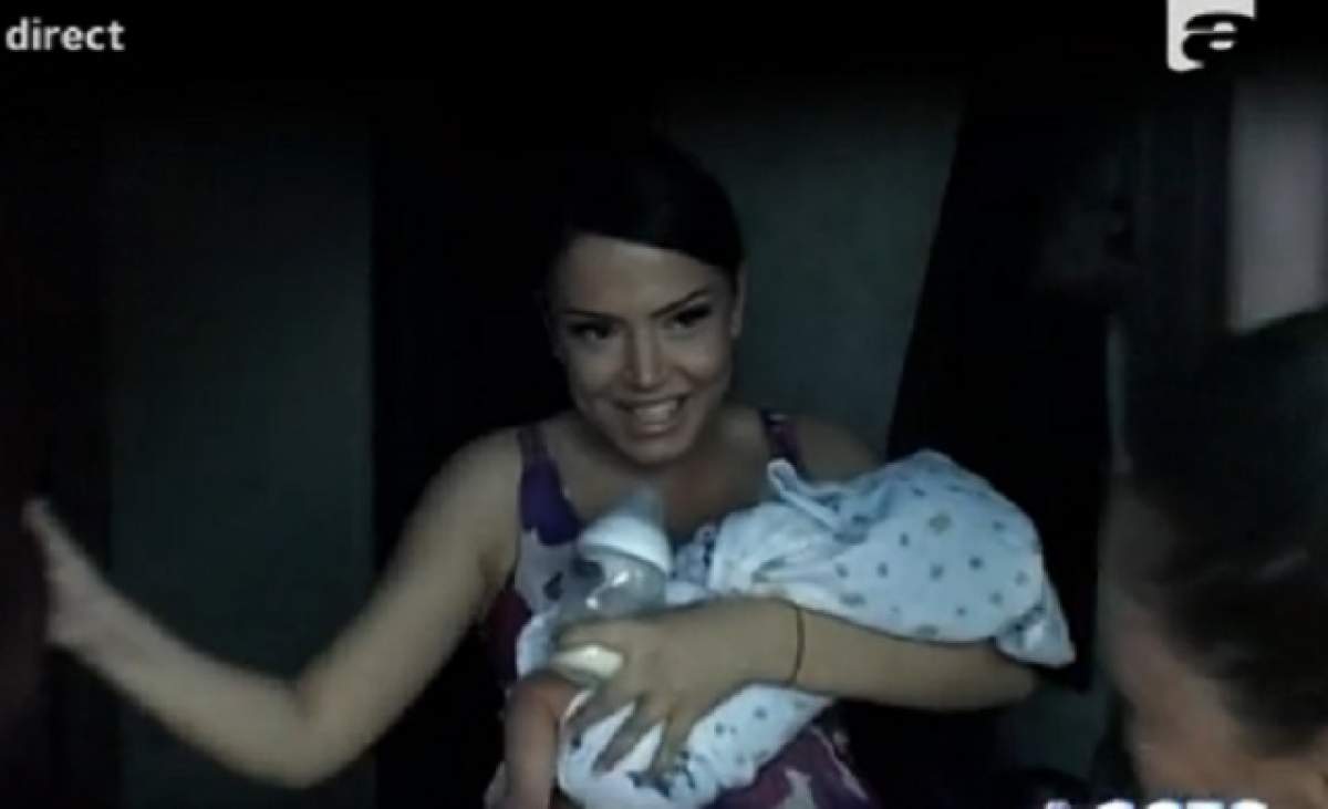 VIDEO / Nimeni nu i-a văzut chipul bebeluşului! De ce-l ţine Andreea Mantea ascuns pe fiul ei
