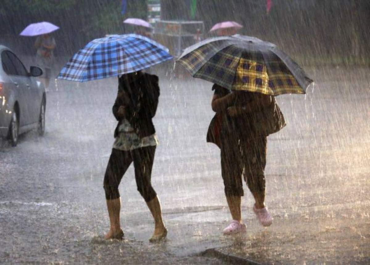 AVERTIZARE COD GALBEN de ploi în mai multe judeţe din ţară. Iată zonele afectate