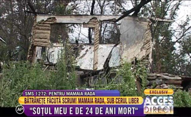 Viaţă plină de durere a unei bătrâne. Să o ajutăm pe mamaia Rada: "Nu am cu ce să mă încalţ, ce să mănânc"