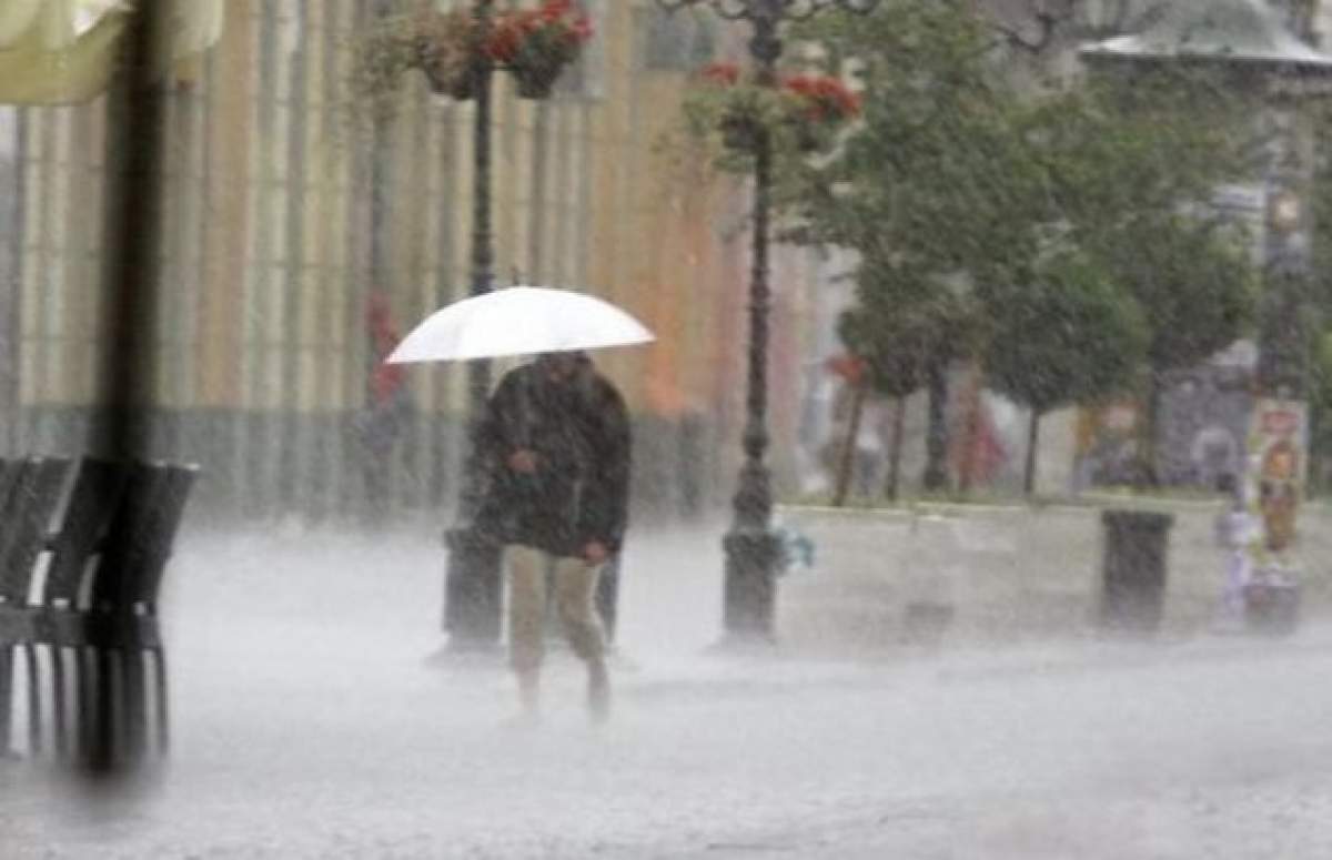 Atenţie! ATENŢIONARE METEO de ploi torenţiale, vijelii şi grindină