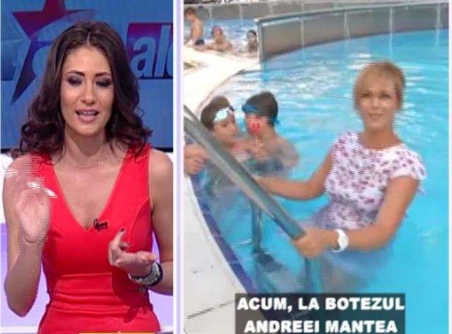 FOTO &VIDEO / Reporterul Antena Stars a făcut spectacol la botezul fiului Andreei Mantea. Ce s-a văzut la TV e incredibil