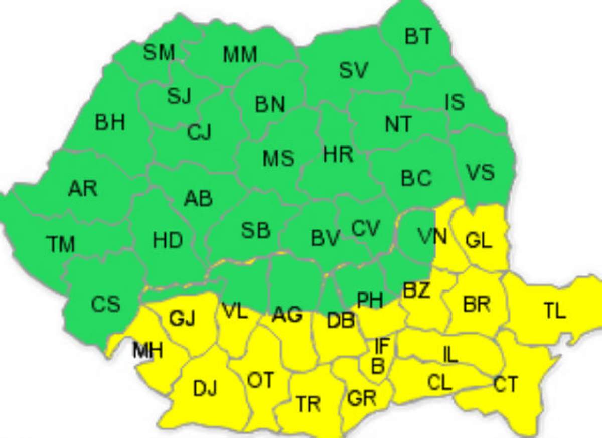 Regiunea de sud a ţării se topeşte sub soarele lui Cuptor! ANM a emis o nouă avertizare COD GALBEN DE CANICULĂ