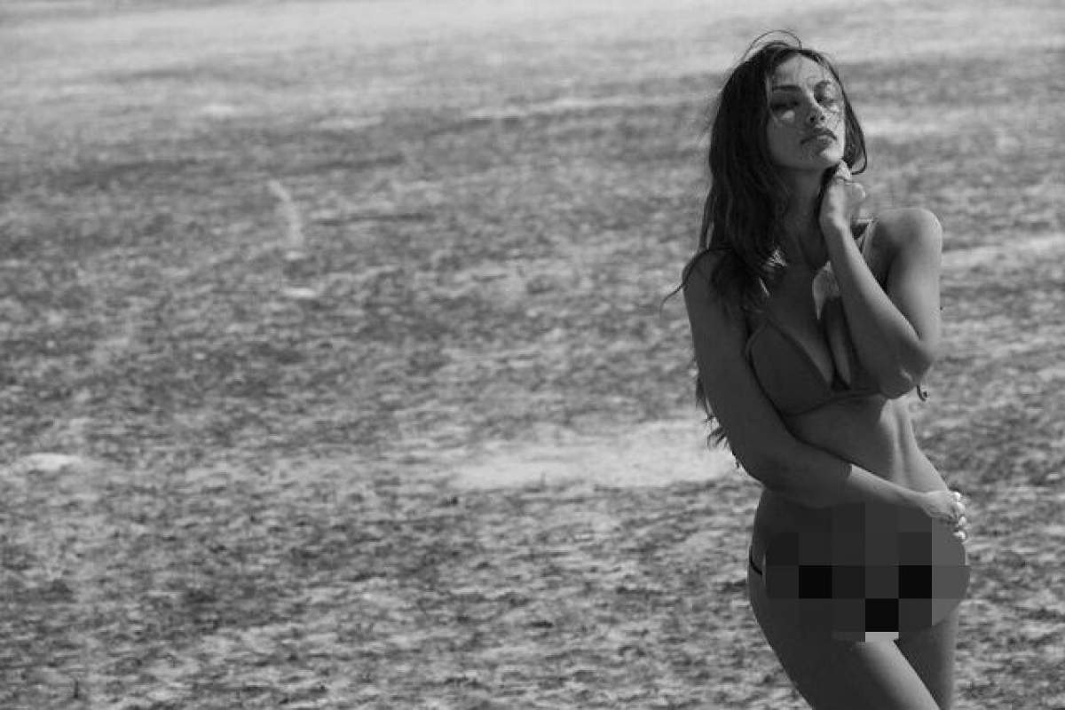 S-a pozat provocator şi a fost la un pas să arate TOT! Mădălina Ghenea, îmbrăcată într-un slip minuscul