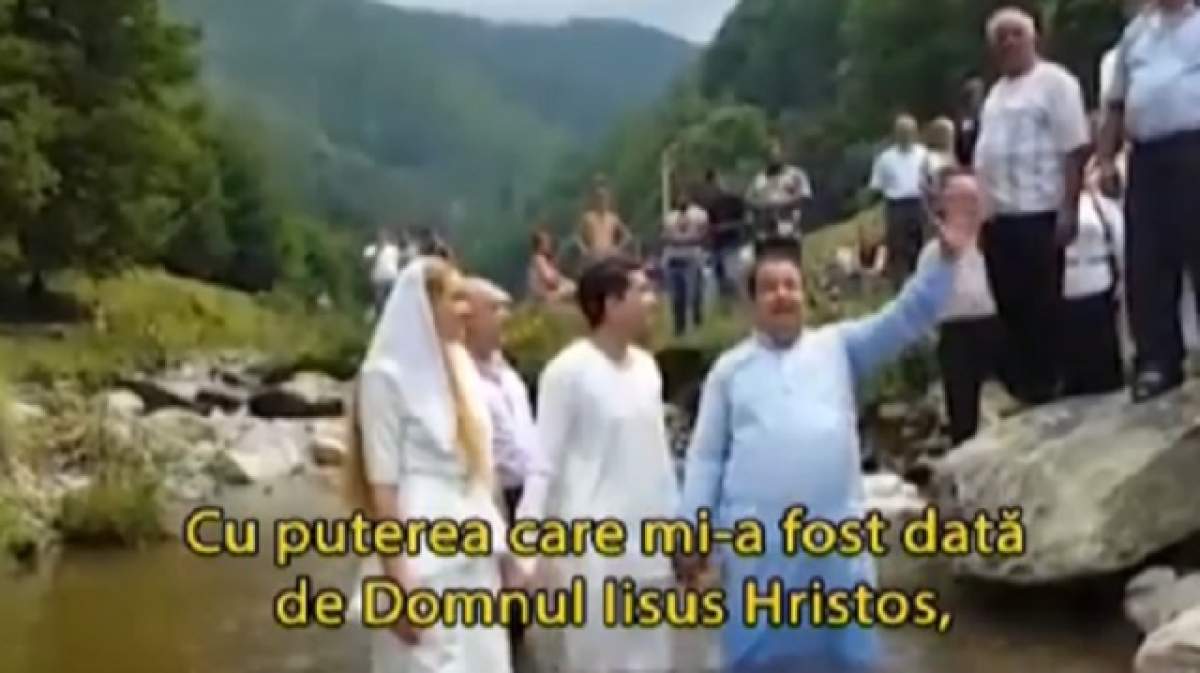 VIDEO / Zi mare în familia lui Dorin Cioabă! "Regele" romilor şi-a botezat rudele în văzul tuturor