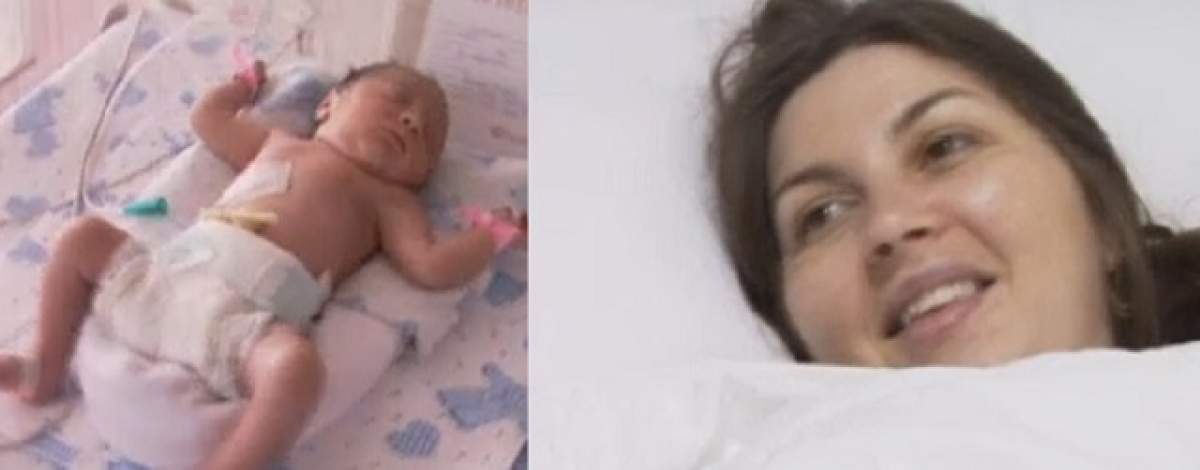 Premieră medicală în România! O femeie bolnavă de cancer de col uterin a născut o fetiţă
