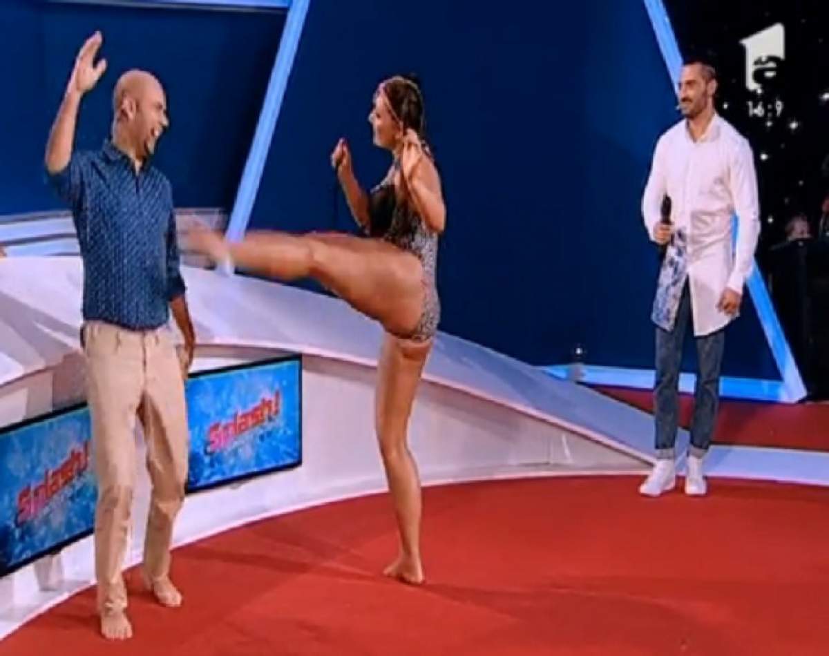 VIDEO / Cosmin Seleşi, bătut de Bianca Rus! Ce s-a întâmplat în platoul "Splash! Vedete la apă"