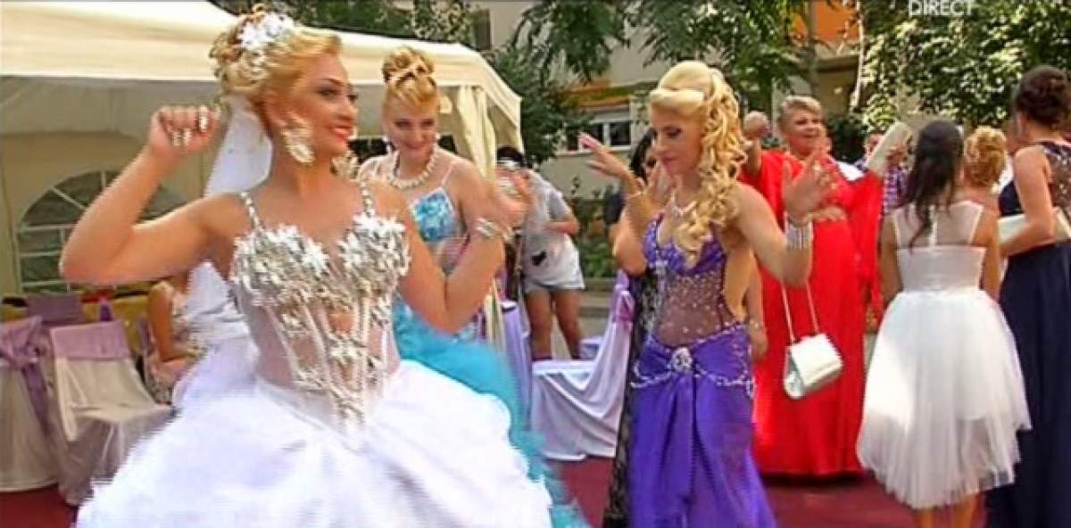 Fală mare la nunţile romilor! Cum arată o petrecere de lux "îmbrăcată" în aur şi limuzine fără număr