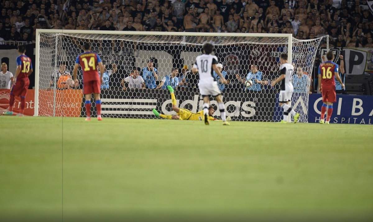 Steaua a fost învinsă de Partizan, scor 2-4! Astfel a fost eliminată din Liga Campionilor