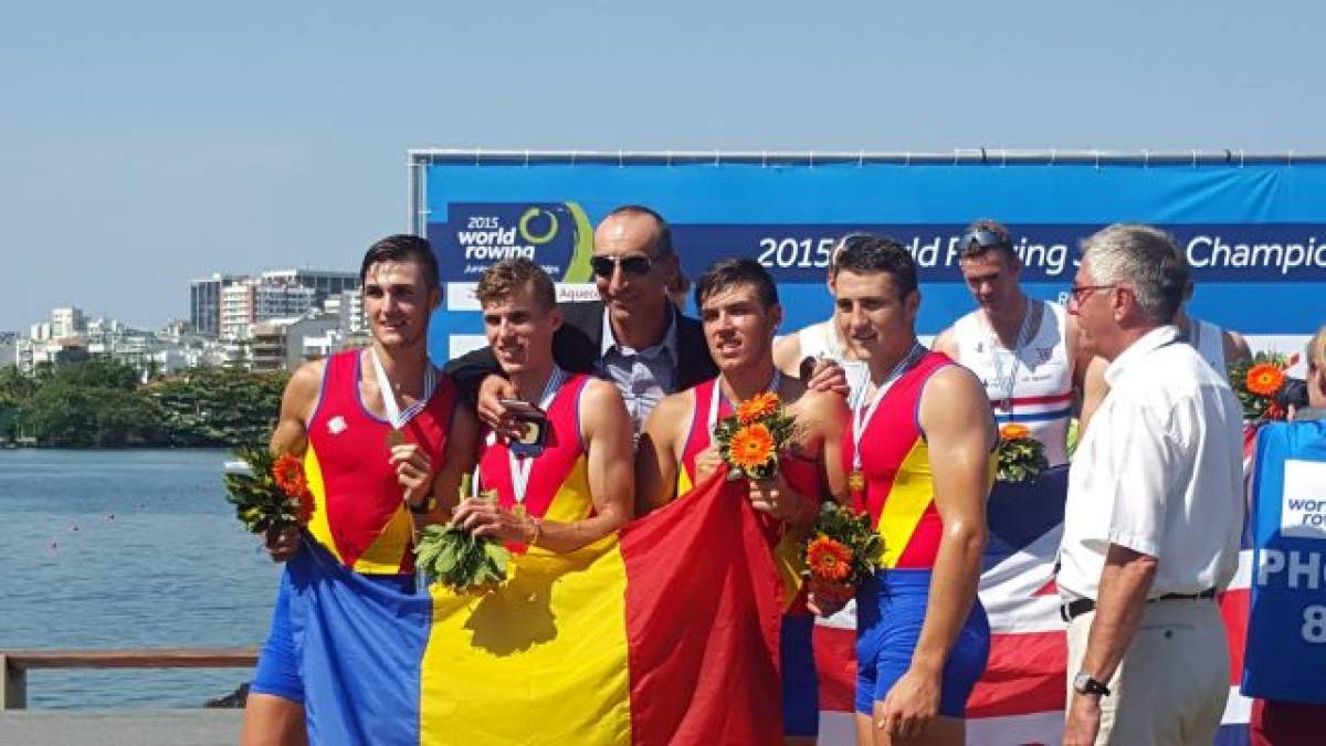 Două medalii de argint şi una de aur pentru junorii români la CM de canotaj de la Rio