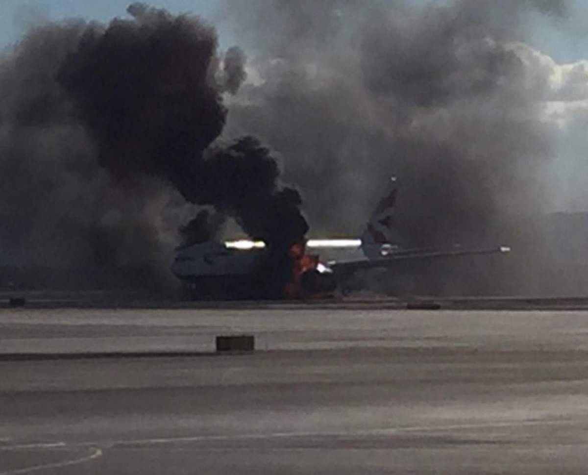 VIDEO  / Ce s-a întâmplat în avionul care a luat foc, cu 159 de pasageri la bord! Înregistrare tulburătoare!