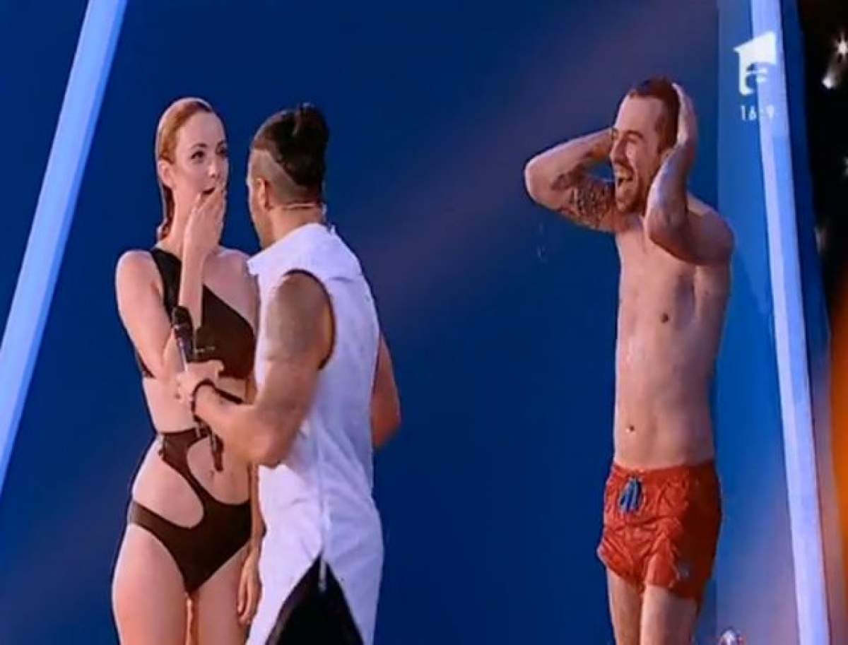 VIDEO - Florin Ristei, săritură periculoasă la "Splash! Vedete la apă". Diana Dumitrescu a urmărit totul cu sufletul la gură