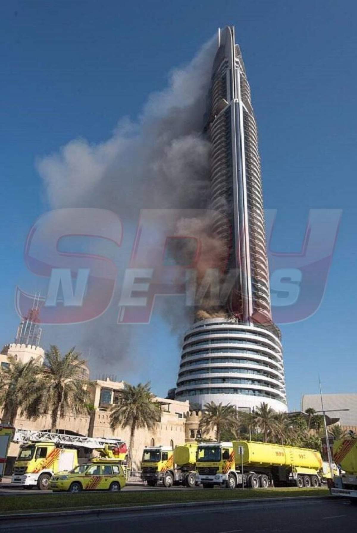FOTO / Imaginile groazei! Cum a ajuns cenuşă hotelul din Dubai ars în seara de Revelion