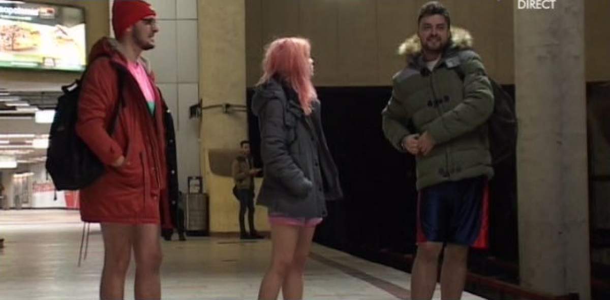 Au îndurat frigul pentru o cauză nobilă! Fără PANTALONI, la METROU! Imagini senzaţionale de la "NO PANTS DAY"