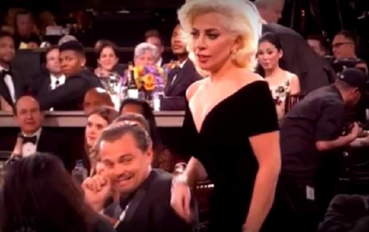 VIDEO / Reacţia lui Leonardo DiCaprio, după ce filmuleţul cu el şi Lady Gaga de la Globurile de Aur a ajuns viral