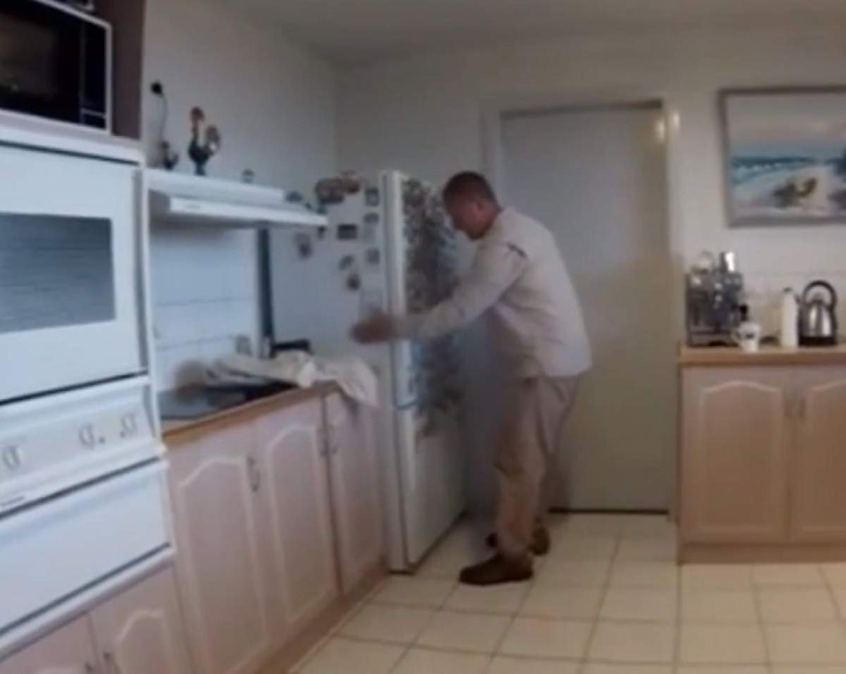 VIDEO / Filmulețul care îți va îngheța sângele în vene. Ce a găsit o familie în spatele frigiderului