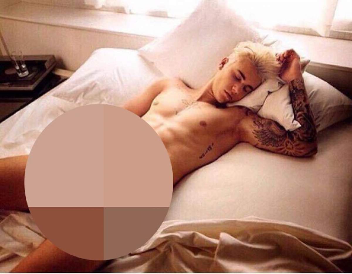 Justin Bieber s-a pozat gol şi a postat fotografia pe internet!