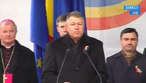 Klaus Iohannis, primul discurs de Ziua Unirii: "Revin mereu cu mare bucurie la Iaşi!" Imagini de la ceremonie