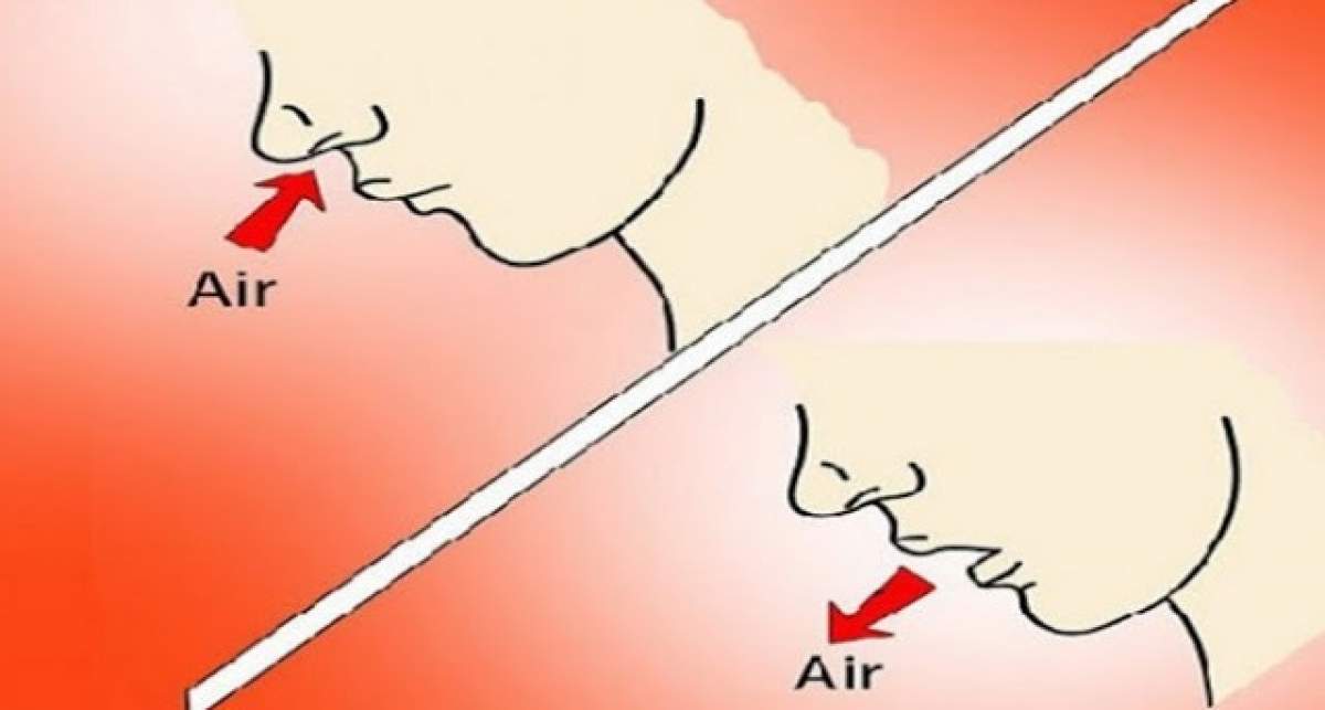 Respiri pe gură sau pe nas? Greşeala pe care o fac milioane de oameni