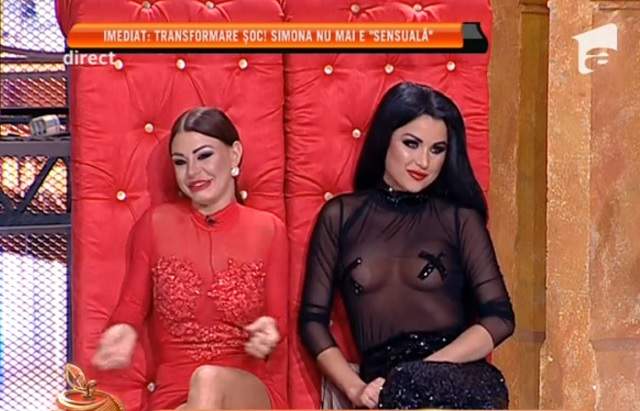 VIDEO /  Daniela Crudu, apariţie fierbinte, în DIRECT, la "Un Show Păcătos"! A purtat un top transparent, ce i-a lăsat sânii la vedere