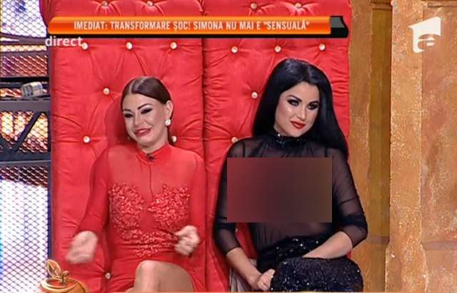 VIDEO /  Daniela Crudu, apariţie fierbinte, în DIRECT, la "Un Show Păcătos"! A purtat un top transparent, ce i-a lăsat sânii la vedere