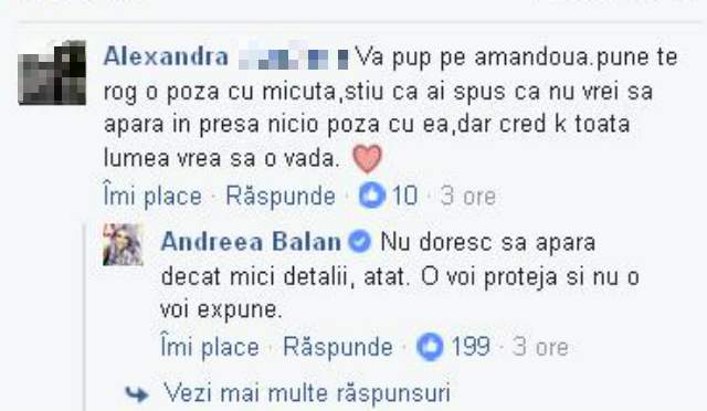 De ce nu doreşte Andreea Bălan să o arate pe micuţa Ella? Artista a făcut anunţul