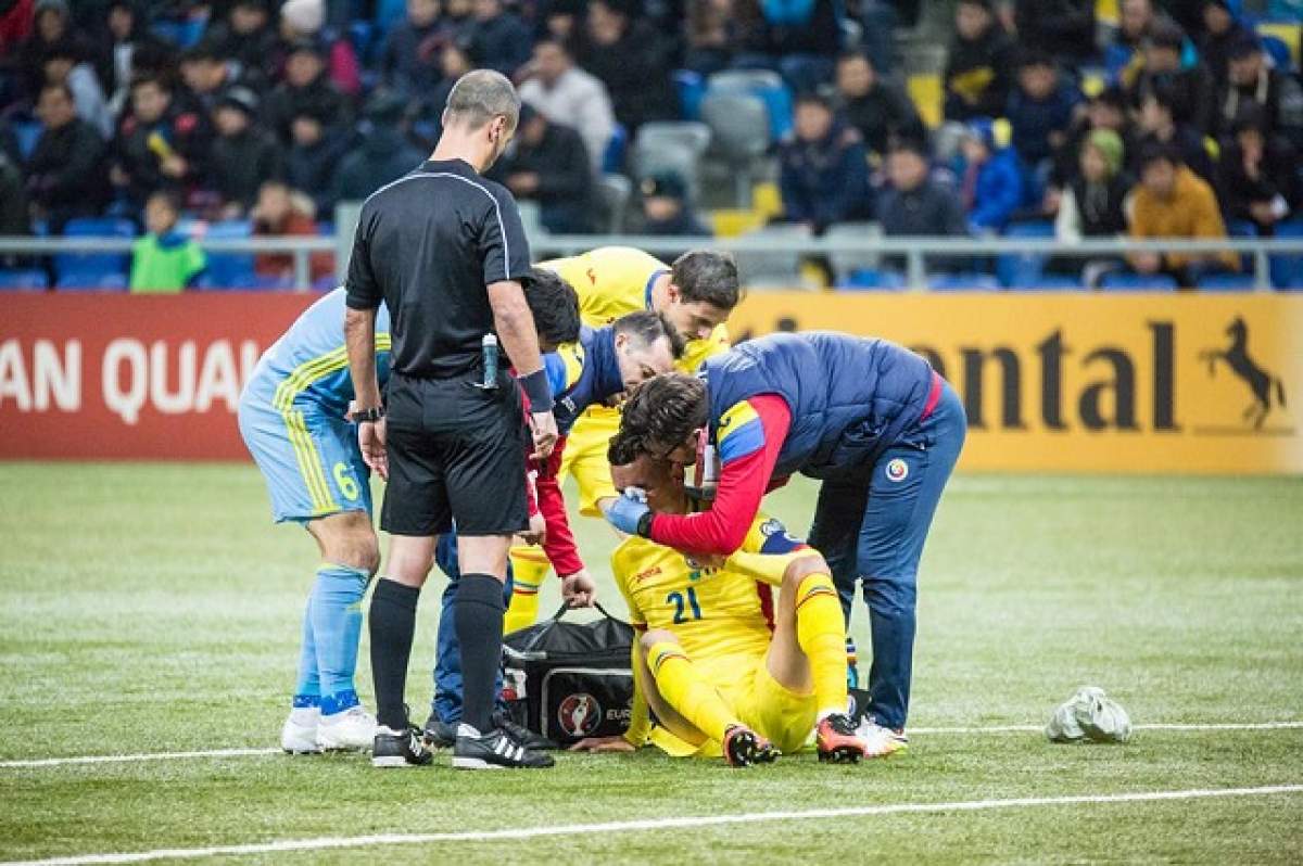 VIDEO / România a rămas neînvinsă în preliminariile Campionatului Mondial 2018, după meciul cu Kazahstan! Doi tricolori s-au accidentat serios!